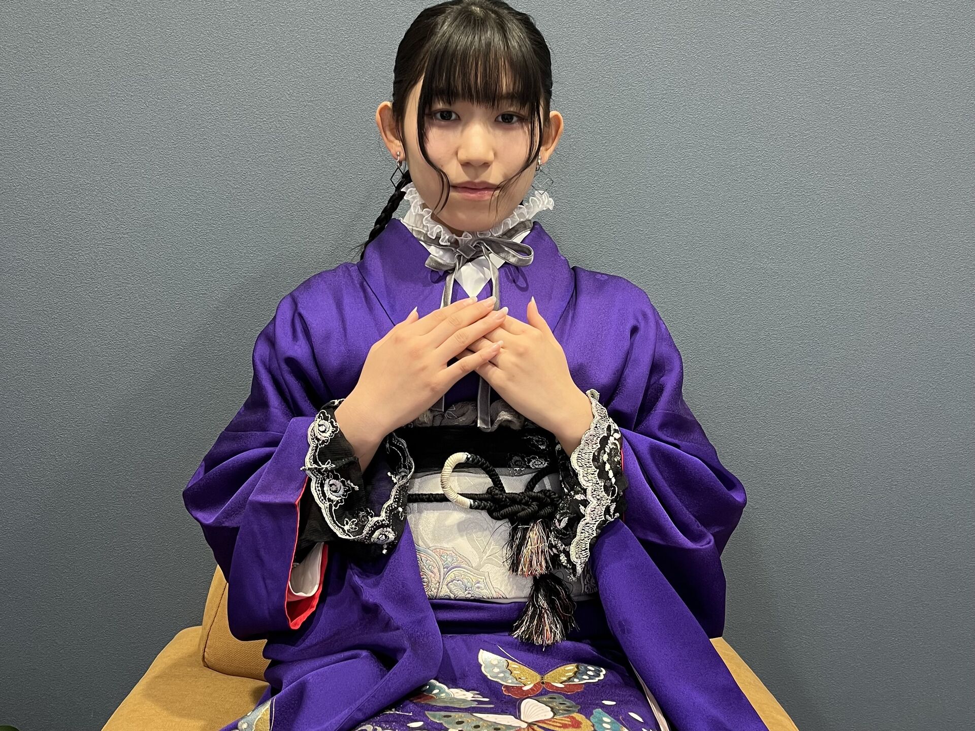 成人式振袖 着付、ヘアセット（メイク無し）¥24200税込